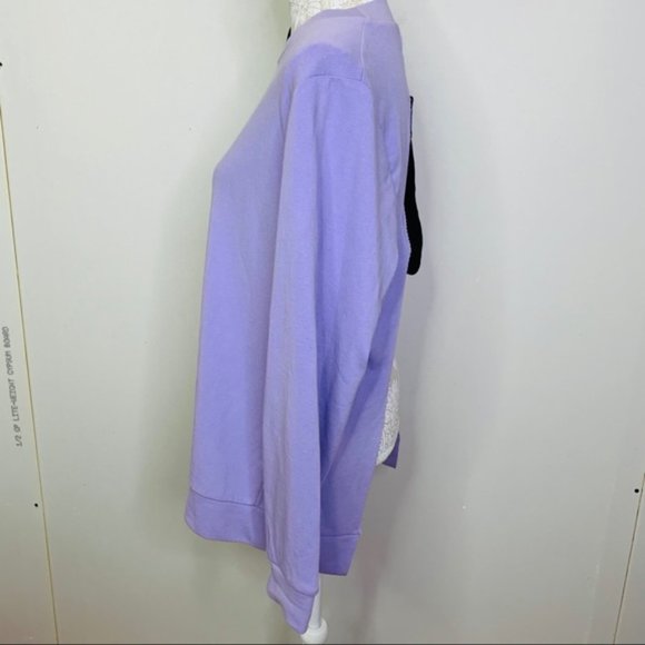 Zara Open Back Sweater Sz MEDIUM Lavender 1431 - Picture 5 of 8
